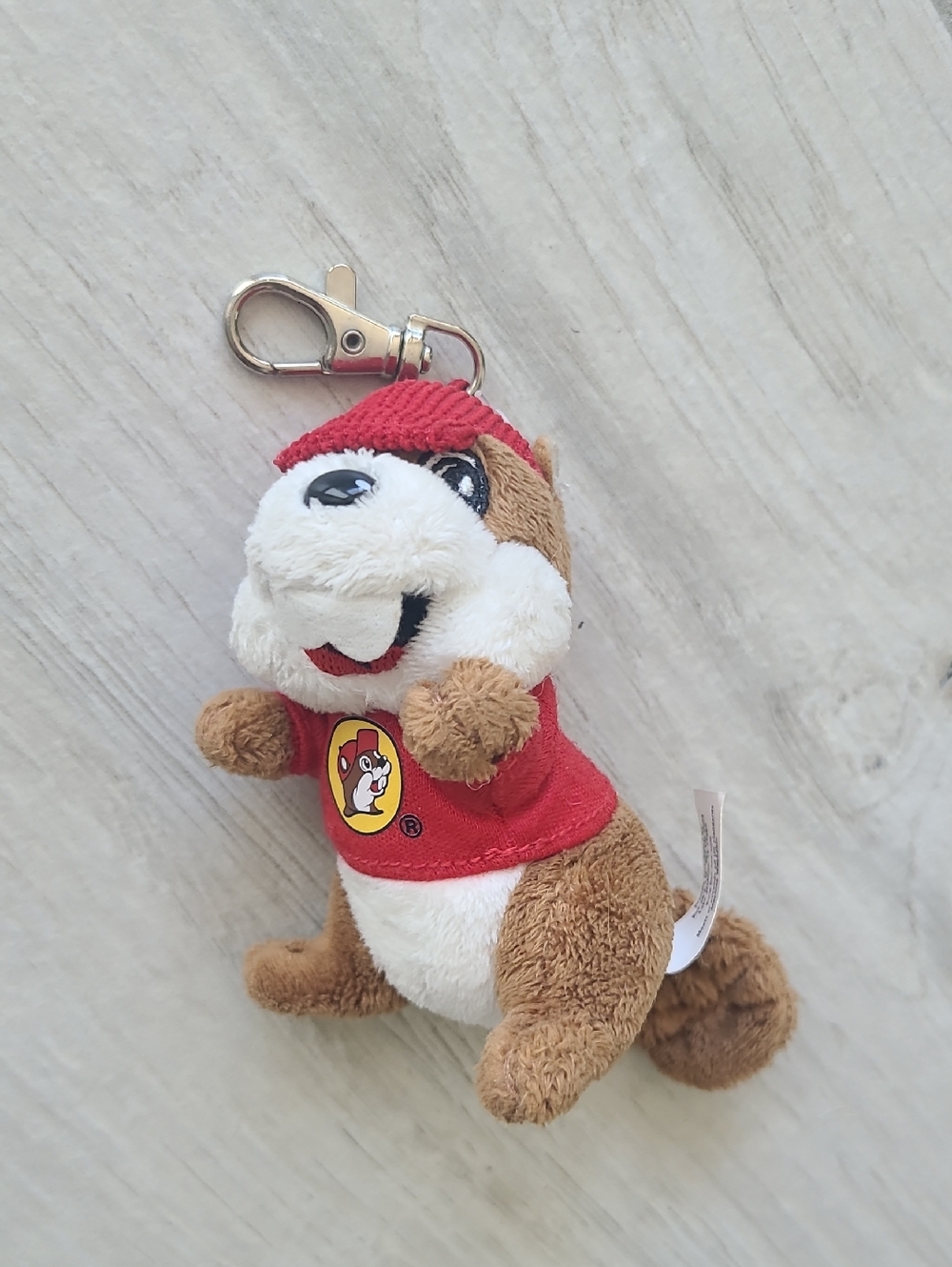 Bucees Beaver Plush Keychain - Cute Plush Accessory Gently Used